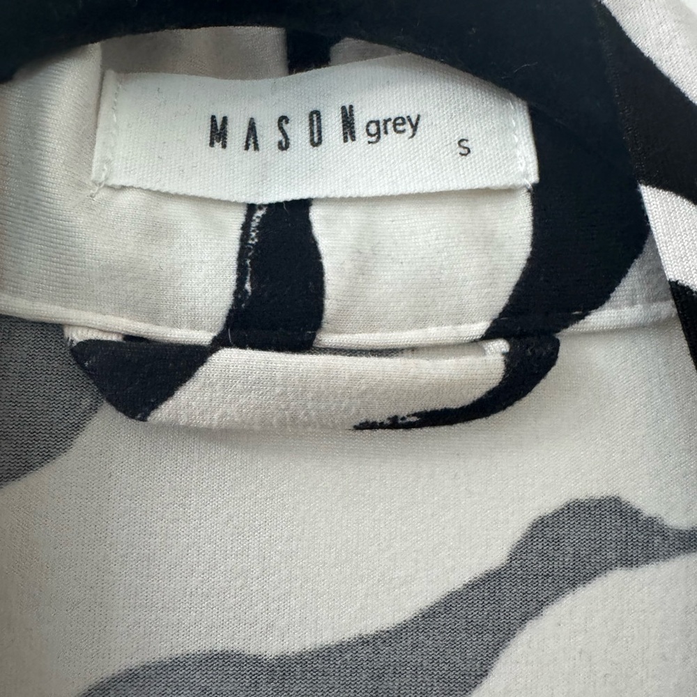 Mason Grey Zebra Print Long Robe Size Small – Sold Out Print
